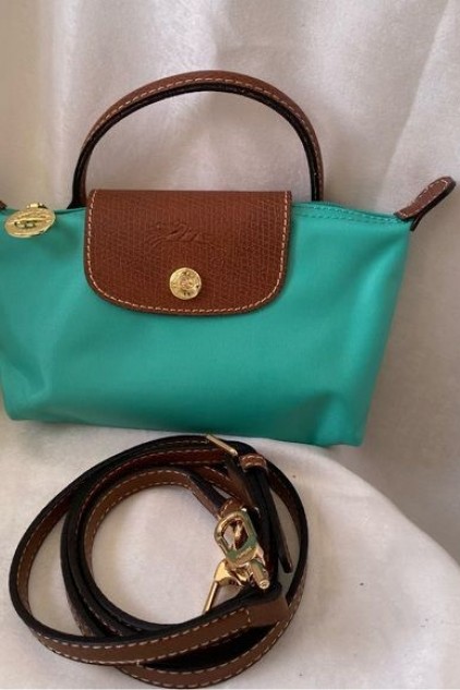 LONGCHAMP MİNİ SU YEŞİLİ✨