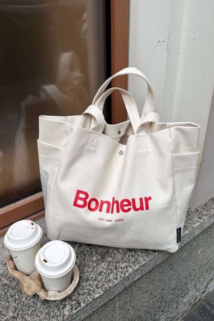 BONHEUR ÇANTA BEYAZ ✨ 