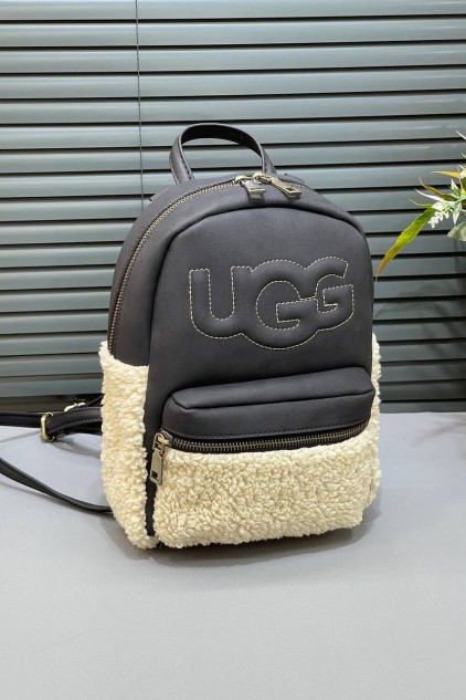 UGG SIRT ÇANTASI SİYAH BEJ ✨