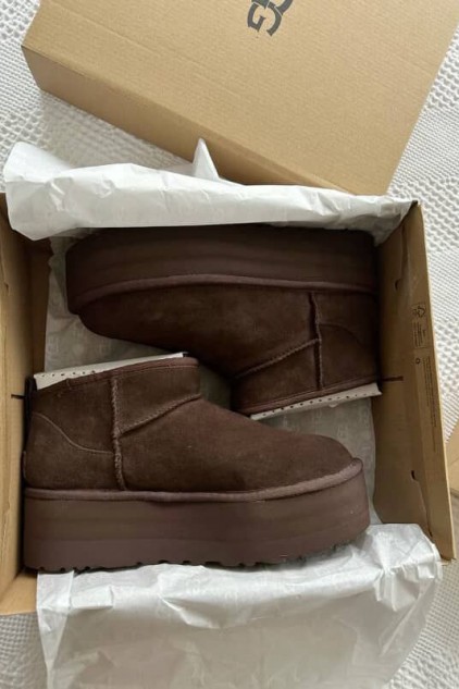 UGG PLATFORM ACI KAHVE ✨ (ithal)