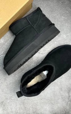 UGG PLATFORM SİYAH✨ (ithal)
