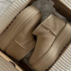 UGG PLATFORM BEJ✨ (ithal)