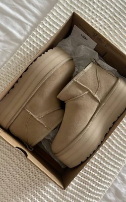 UGG PLATFORM BEJ✨ (ithal)