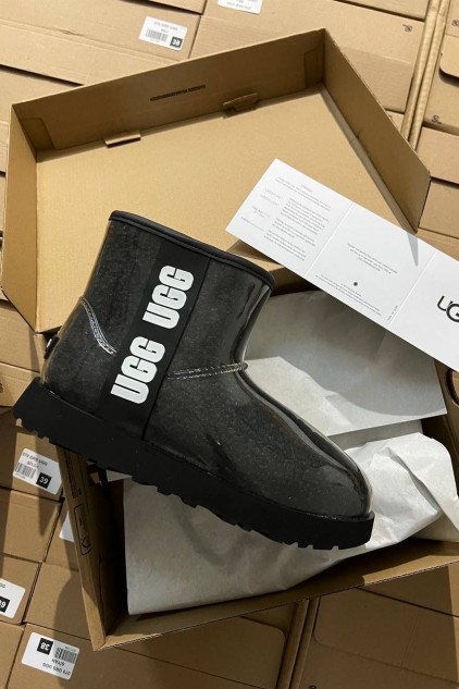 UGG ŞEFFAF SİYAH✨(ithal)